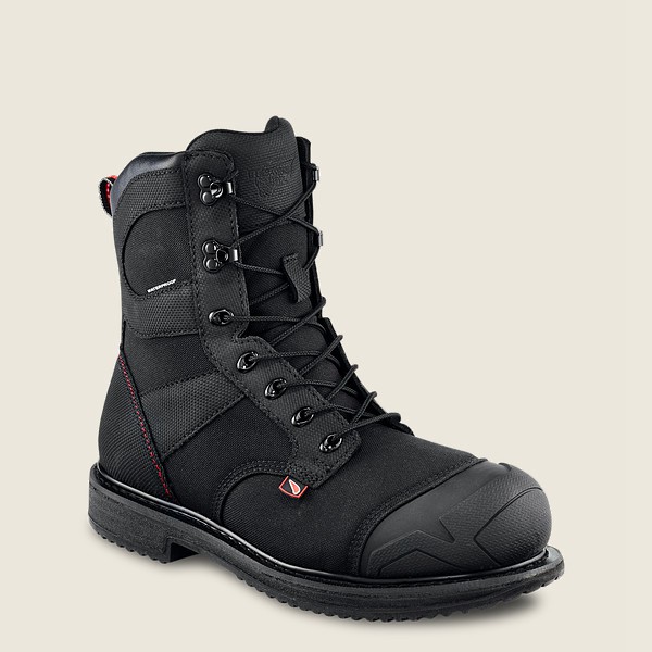 Mens Red Wing Maxbond - 8-inch Waterproof Toe - Safety Boots Black - ZUS870954